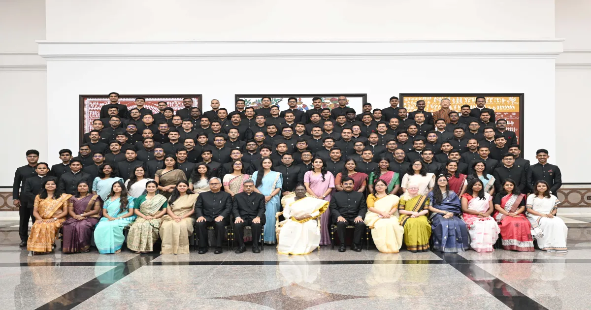 President Murmu Addresses Indian Forest Service Probationers On Conservation Goals