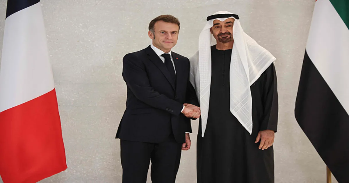UAE and French Presidents Commit to Deeper Ties in Economy, Energy, and Technology