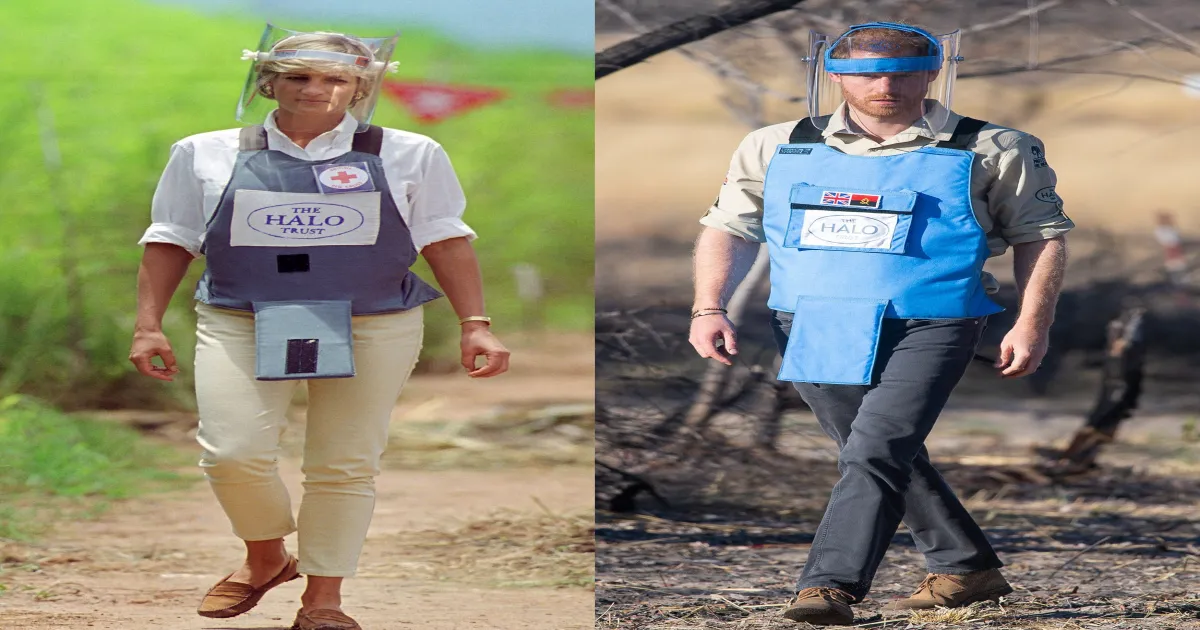 Prince Harry Braves Angola Minefield for Diana’s Cause