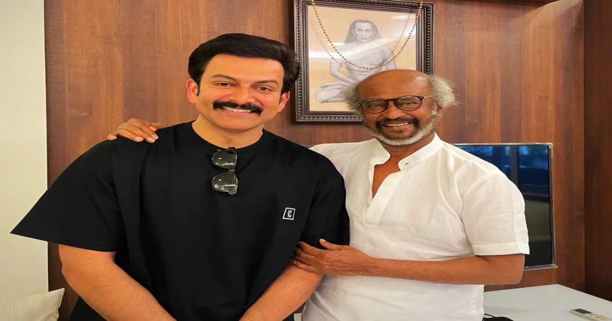 Prithviraj Sukumaran’s Fanboy Moment with Thalaiva Goes Viral