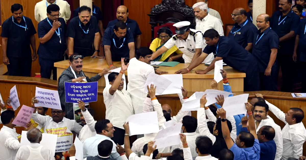 chaos-in-odisha-assembly-over-bjp-govts-disrespect-to-b