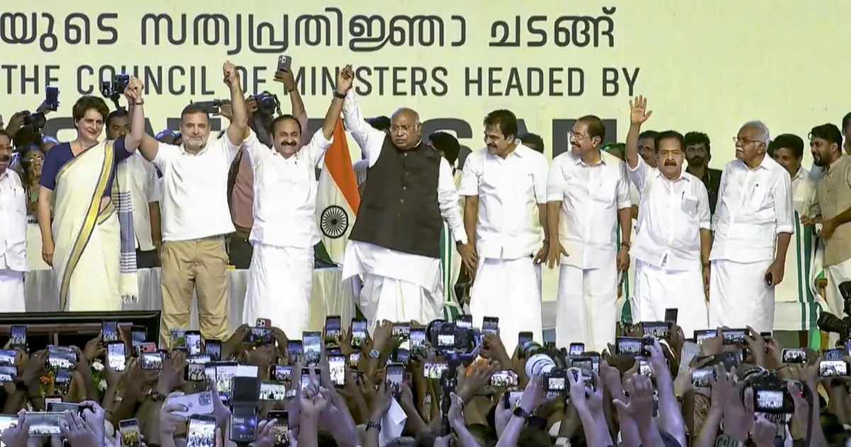 Rahul Gandhi Congratulates V D Satheesan And Thanks K C Venugopal After Kerala CM Oath Ceremony