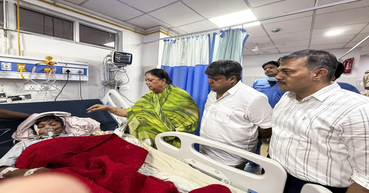 Tragedy Strikes Rajasthan: Leaders Console Victims of School Collapse