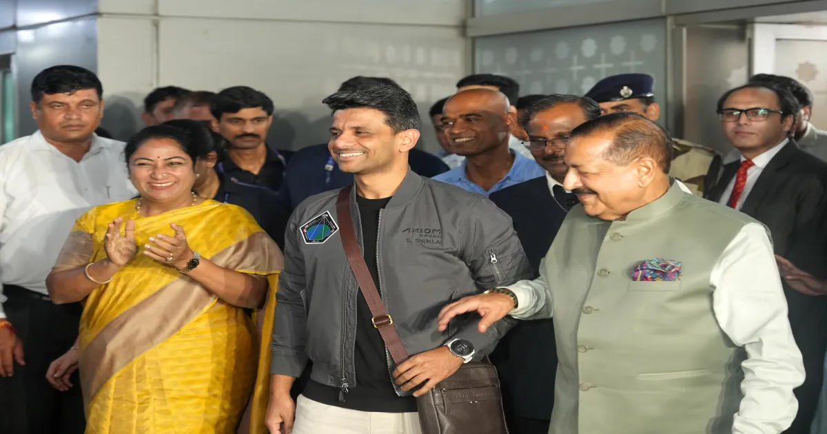 Indian Astronaut Shukla Returns Home in Triumph