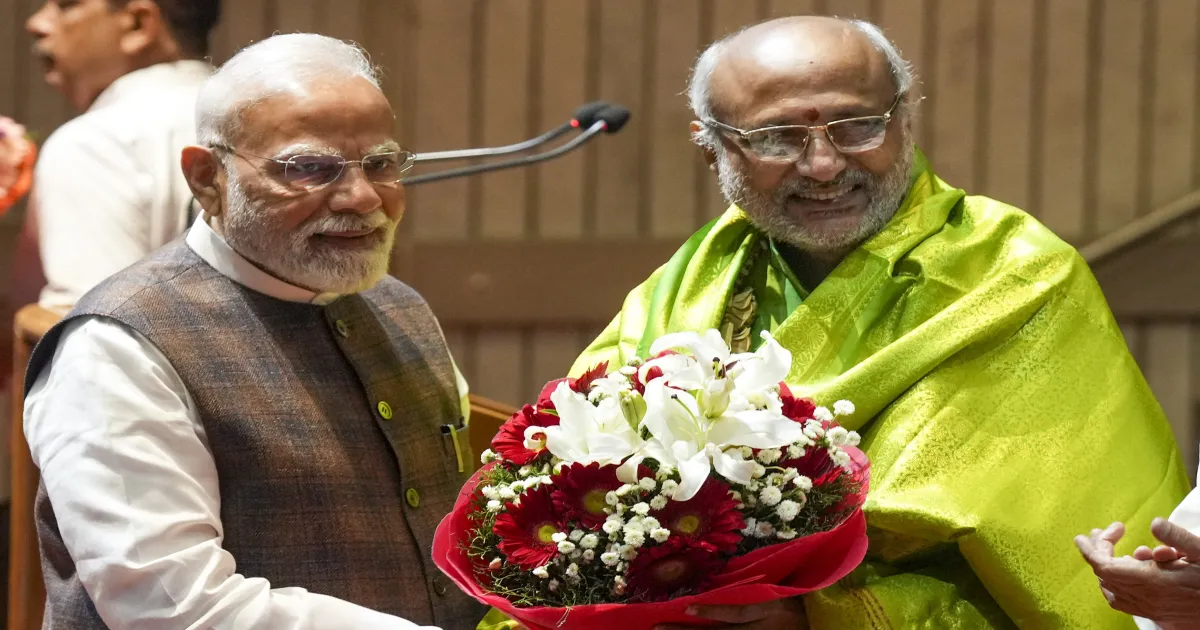 PM Modi Backs Radhakrishnan for Uncontested VP Win