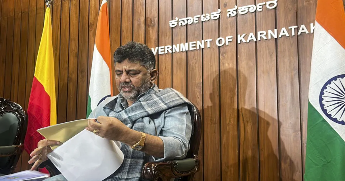 Shivakumar Steps Back, Asks Reporters to Approach Party Leaders