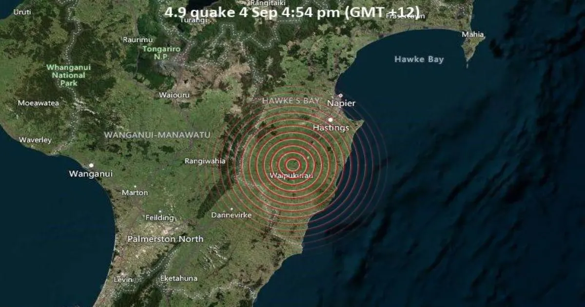 4.9 Quake Hits New Zealand’s North Island