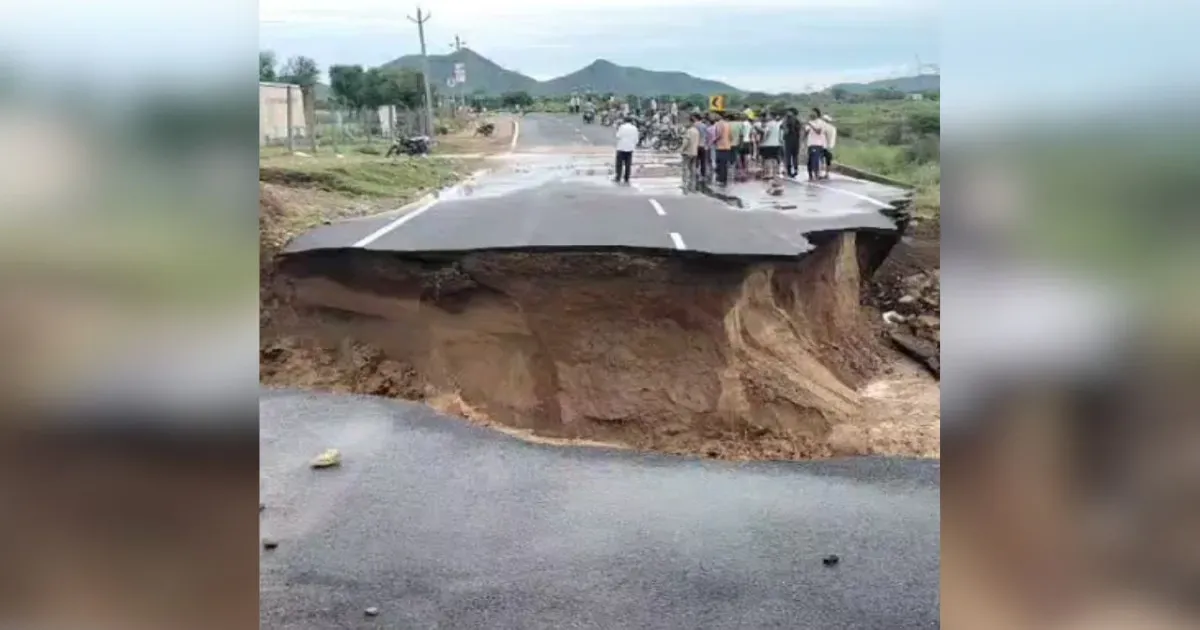 Rajasthan Road Collapse: Newly-Built Highway Washed Away, Corruption Allegations Surface
