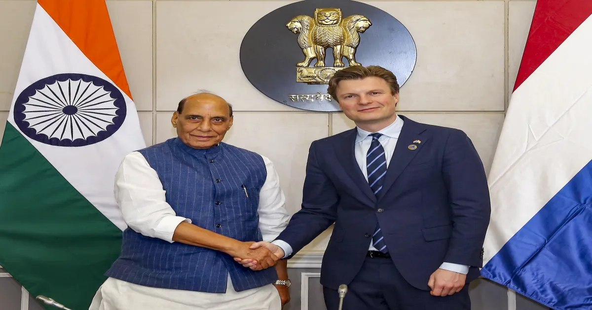 Rajnath Singh Meets Dutch Counterpart, Aims to Strengthen Defence Ties