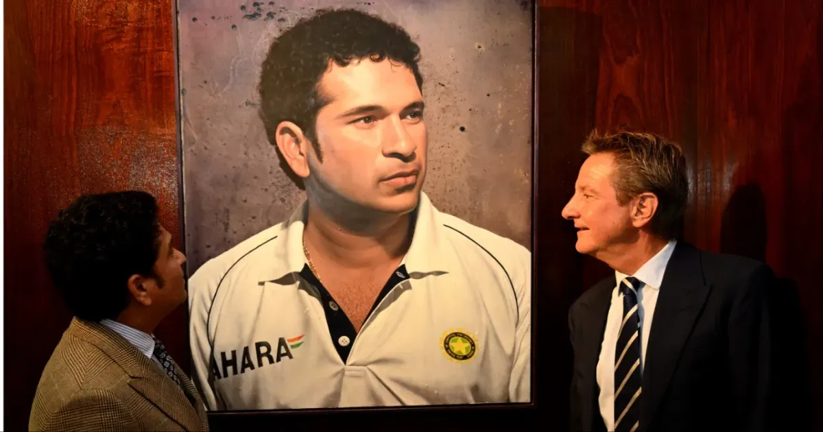 Sachin Tendulkar Immortalized: Stunning Portrait Unveiled at Lord’s MCC Museum!