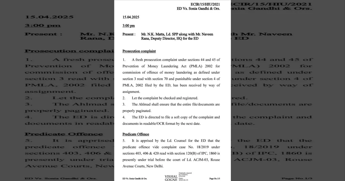 The National Herald Case: What The ED's Chargesheet Actually Says