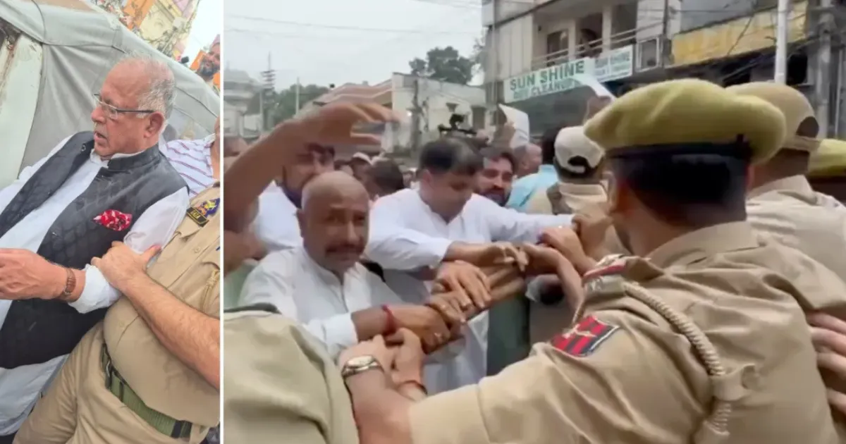 jammu-chaos-police-detain-congress-activists-in-stateho