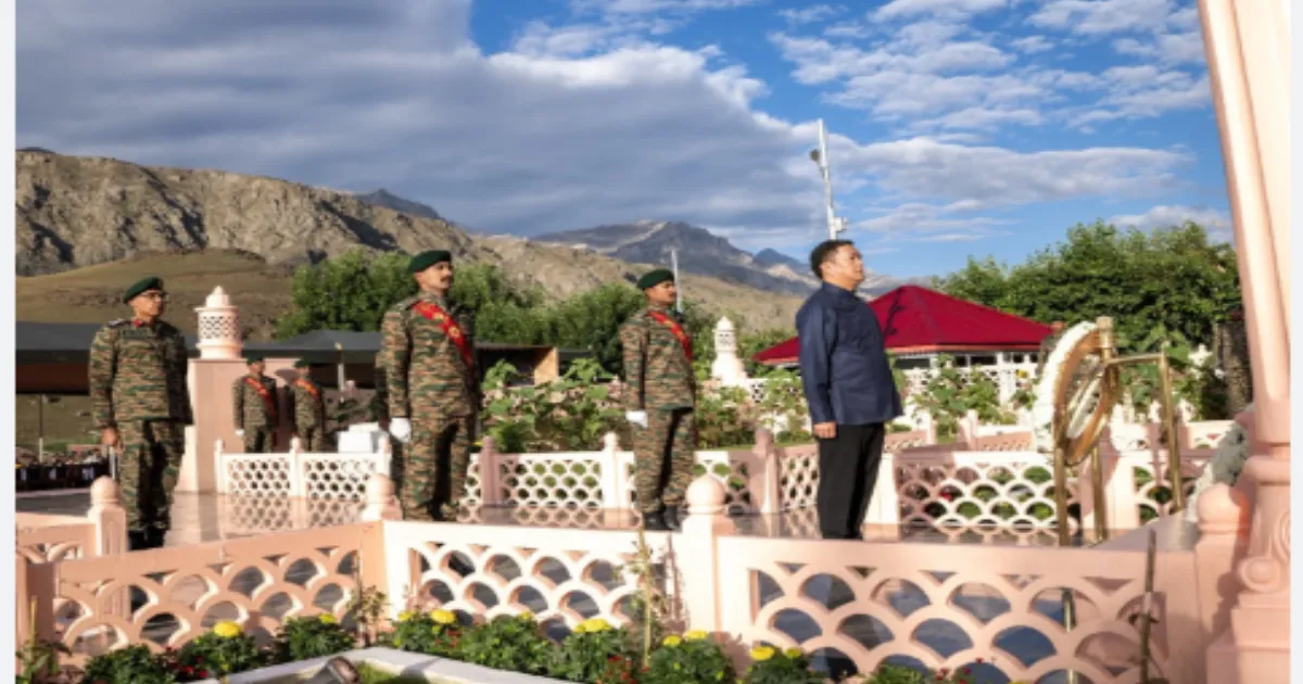 Khandu's Heartfelt Tribute Honors Kargil War Heroes