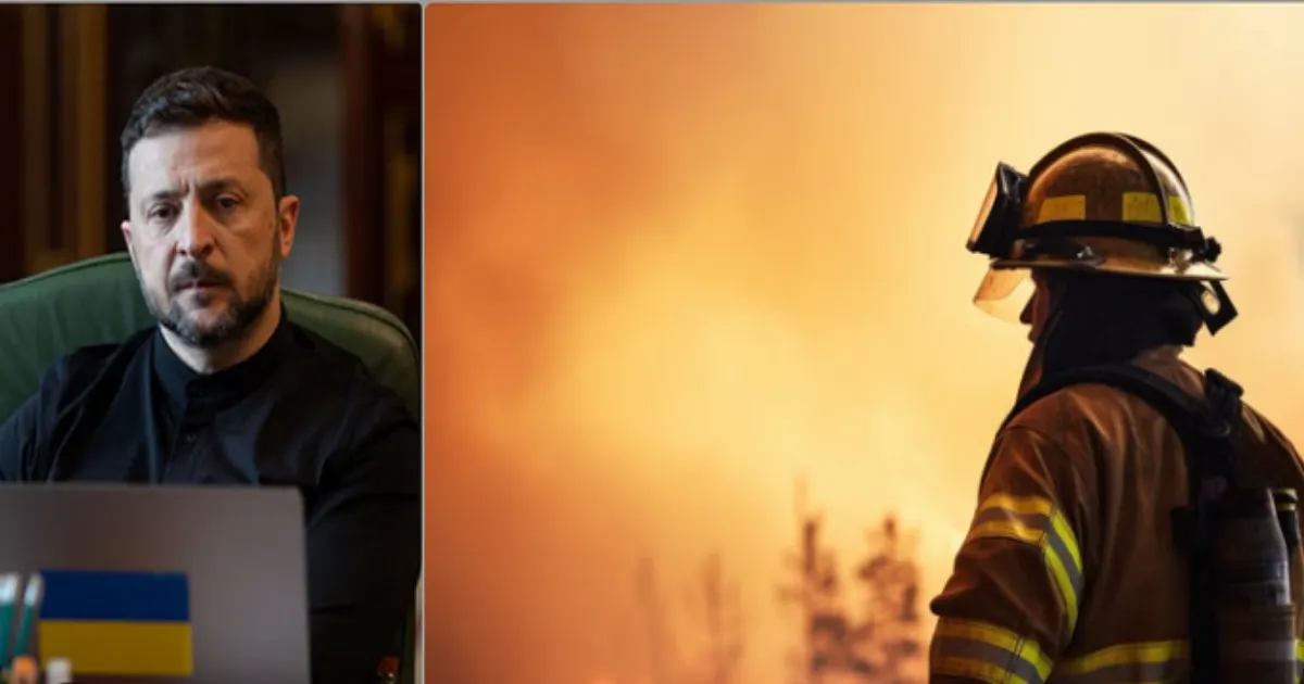 Massive Blaze Erupts as Ukraine and Russia Plan Prisoner Exchange