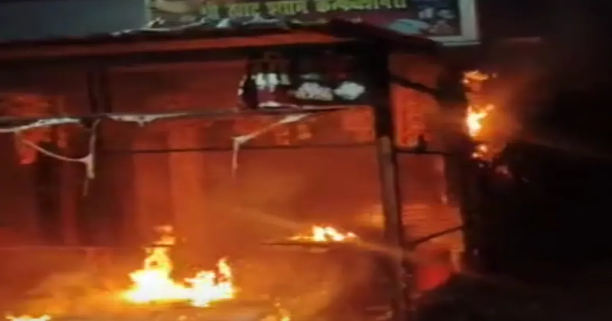 Gang Torches Shops in Bareilly Over Extortion Fury