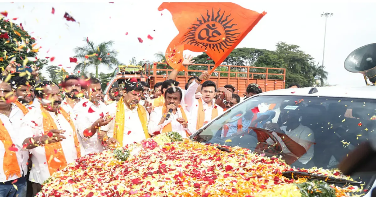 BJP’s Massive March to Defend Dharmasthala Temple