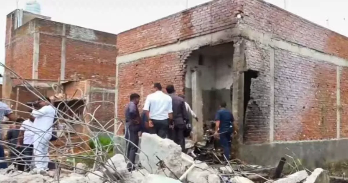 Lucknow Illegal Firecracker Factory Explosion Claims Two Lives