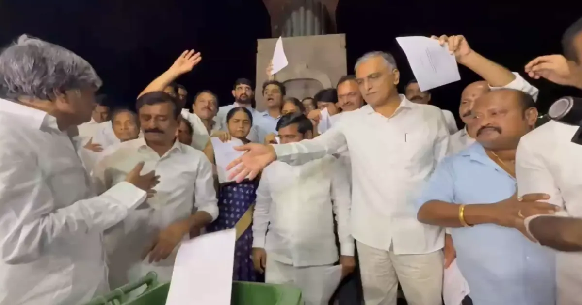 Congress, BRS Clash in Telangana Assembly Over Kaleshwaram Report