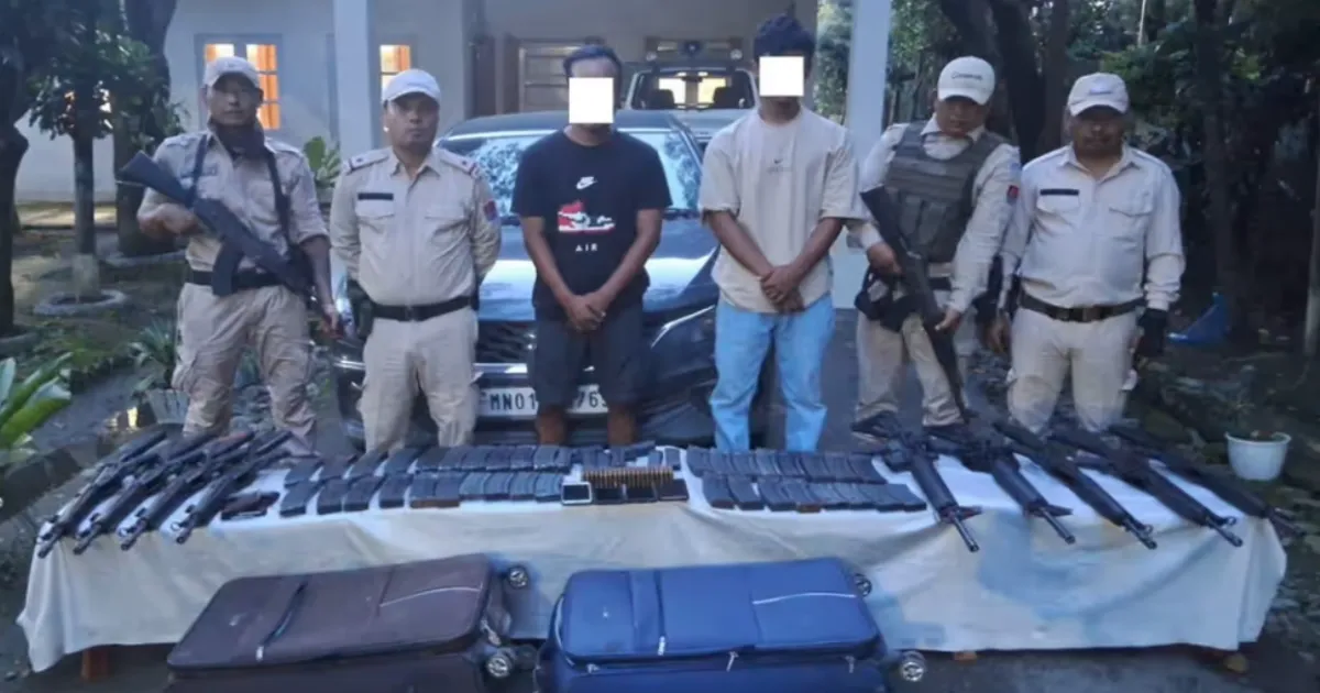 Manipur Police Seize Illegal Arms, Arrest Arambai Tenggol Duo