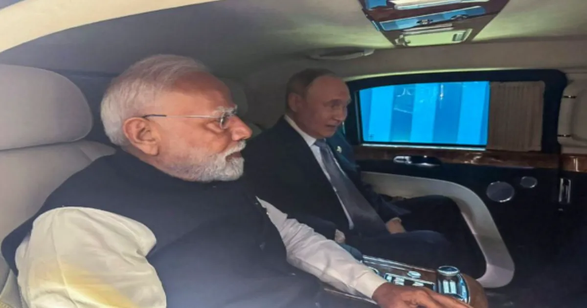 PM Modi, Putin Ride Together in Putin’s Luxury Limousine