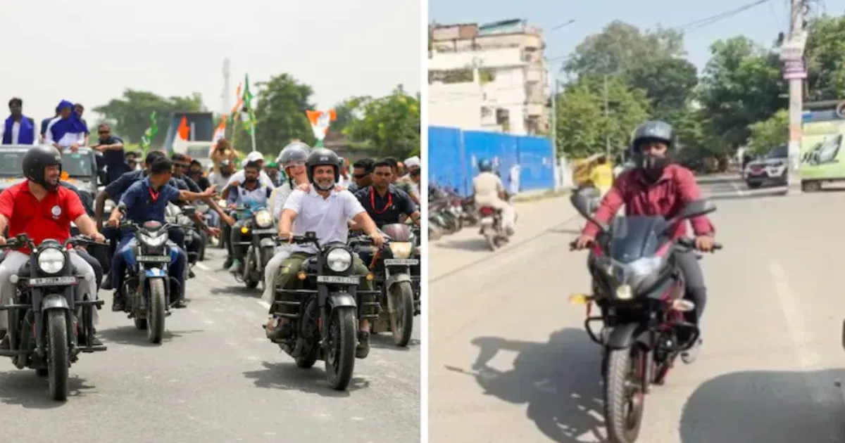 Rahul Gandhi Gifts New Motorcycle to Bihar Youth