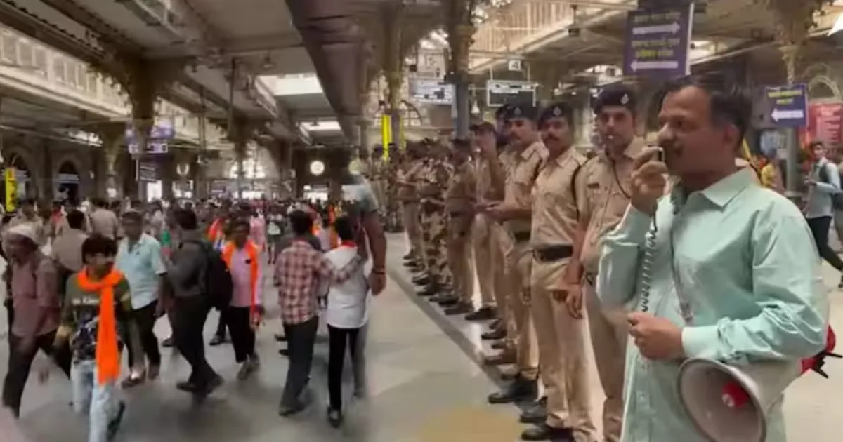 Maratha Protesters Cleared from Mumbai’s CSMT