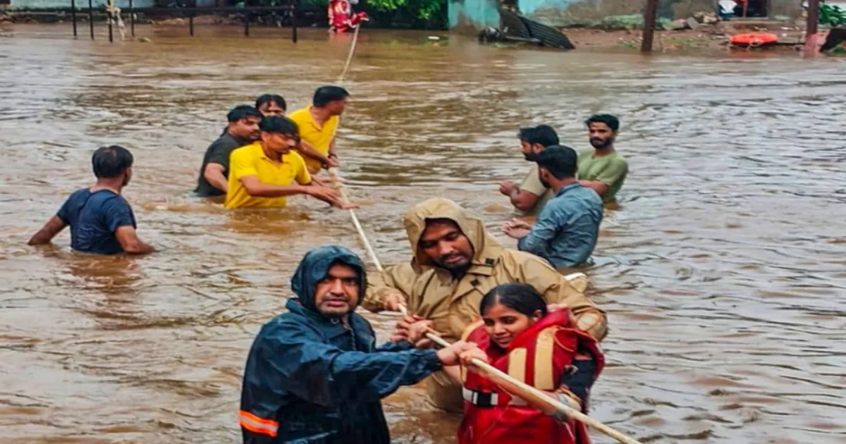 Torrential Rains Paralyze Jaipur, Kota Amid Severe Flooding