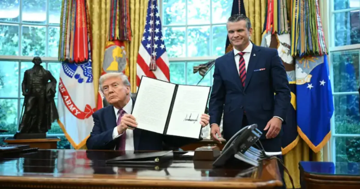 Trump Renames Pentagon ‘Department of War'
