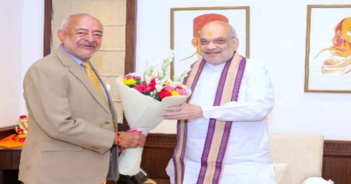  Andaman LG Meets Shah, Flagging Mega Infrastructure Projects