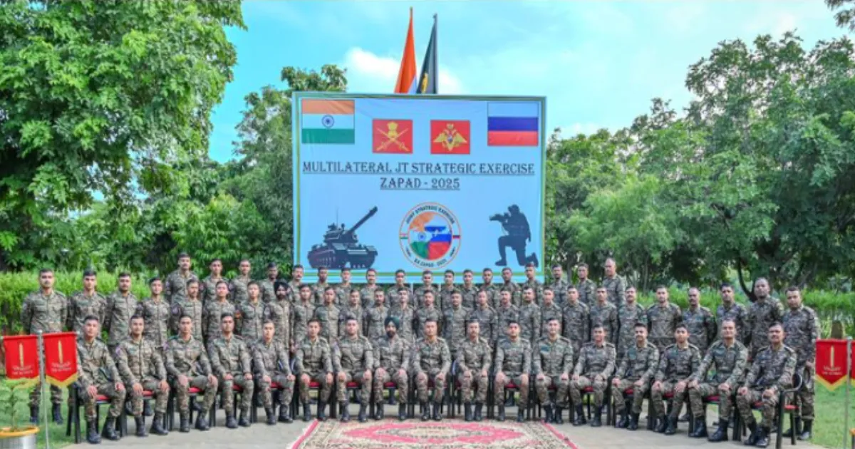 India’s Armed Forces Participate in Russia’s Zapad 2025 Exercise