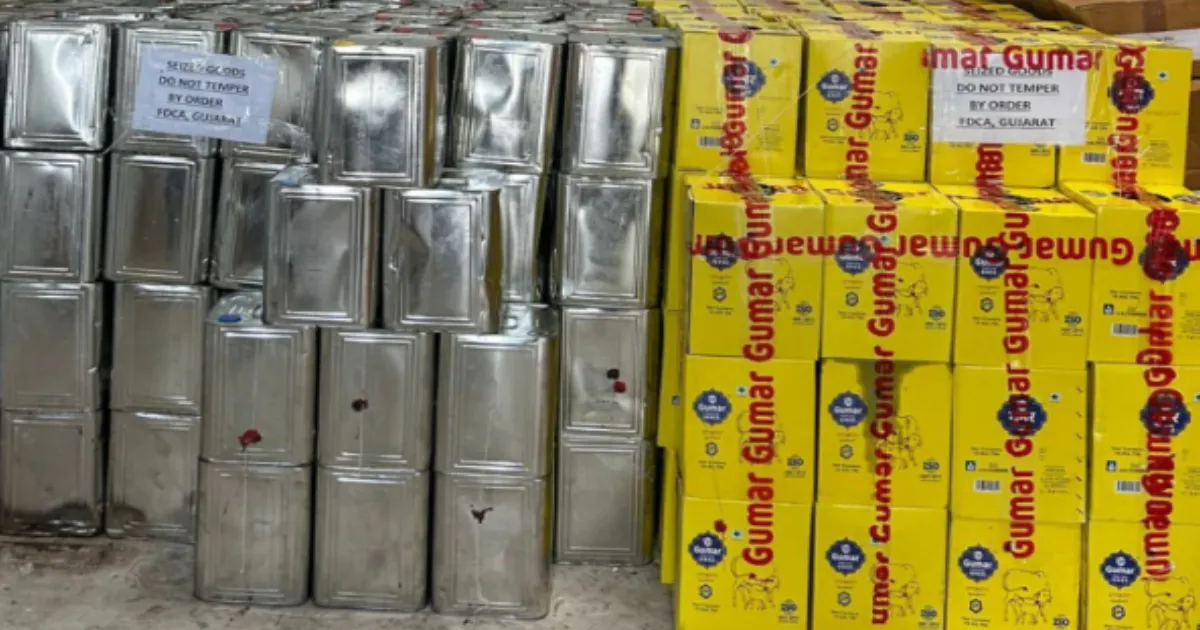 over-rs-35-lakh-worth-fake-ghee-seized-in-gujarat