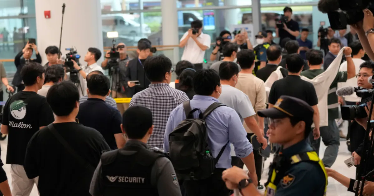 After Days of Detention and Controversy, South Korean Workers Return Home 