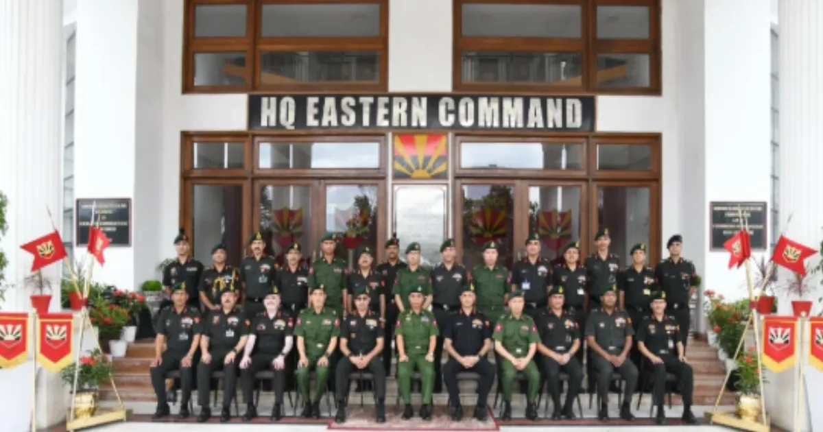 Myanmar Army Meets Indian Eastern Command, Receives IT Lab Support