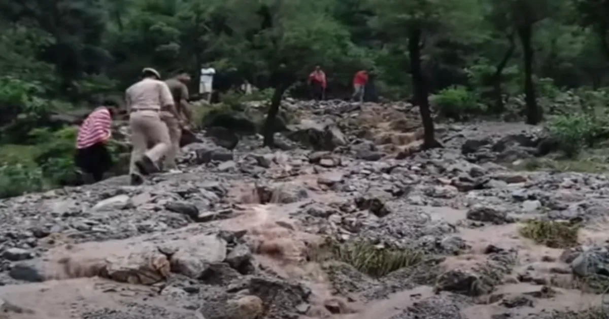 Flash Floods Hit Reasi’s Maadi Village After a Cloudburst, Roads Blocked