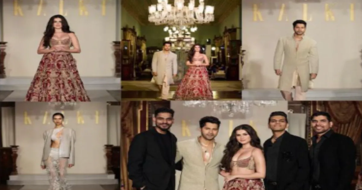 Varun Dhawan, Tara Sutaria Dazzle As Showstoppers At KALKI’s Couture Debut