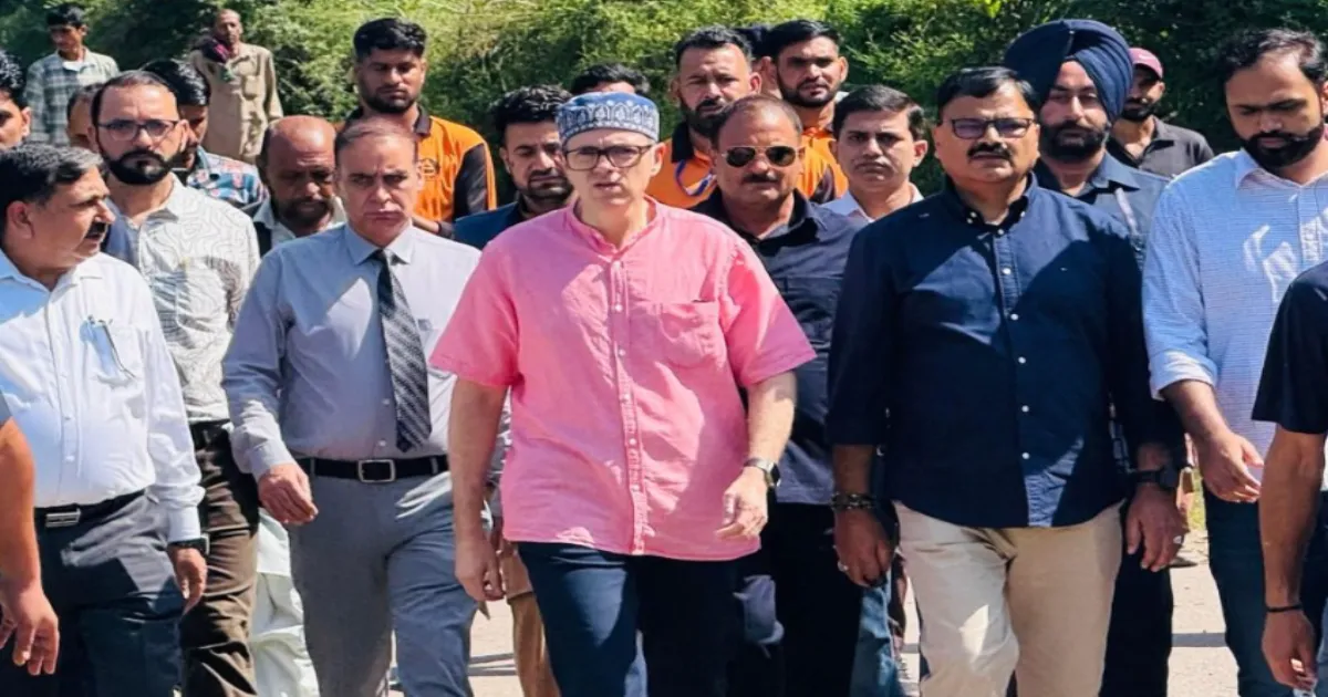 Omar Abdullah Visits Kalaban, Assures Relief After Land Subsidence