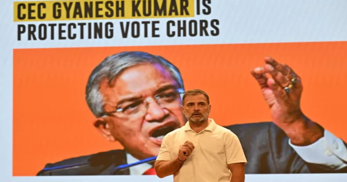 Rahul Gandhi Accuses CEC of Vote Theft, EC Denies Allegations