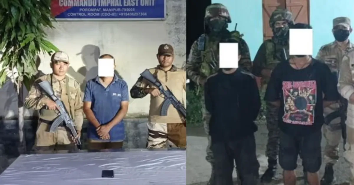 Manipur Police Nab Three Militants, Seize Arms Cache