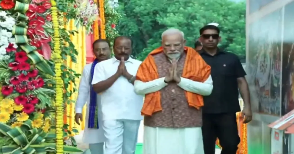 PM Modi Arrives in Tripura to Inaugurate Redeveloped Tripureswari Temple