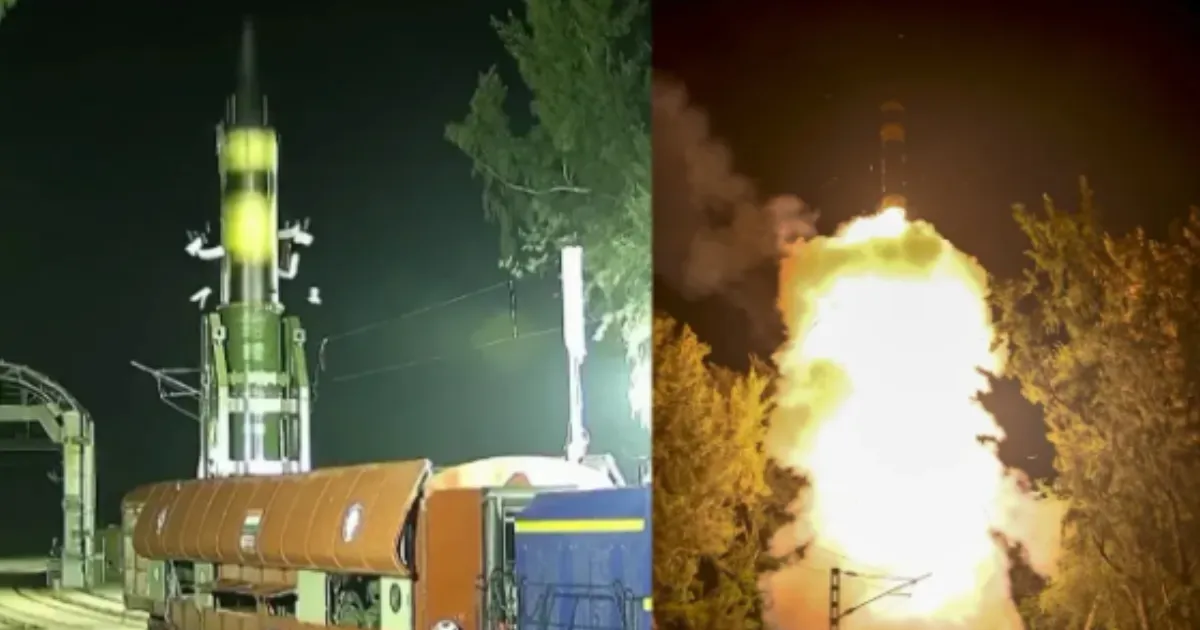 India Successfully Test-Fires Agni-Prime Missile from Rail-Based Mobile Launcher