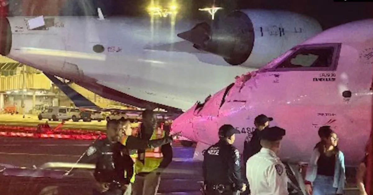 Delta Connection Jets Crash on LaGuardia Taxiway, Flight Attendant Injured