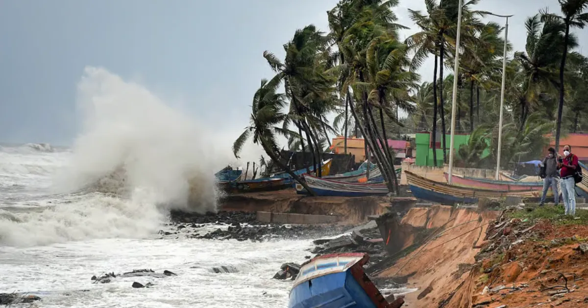 Fury Unleashed: Cyclone Shakhti Roars over Arabian Sea Near Gujarat