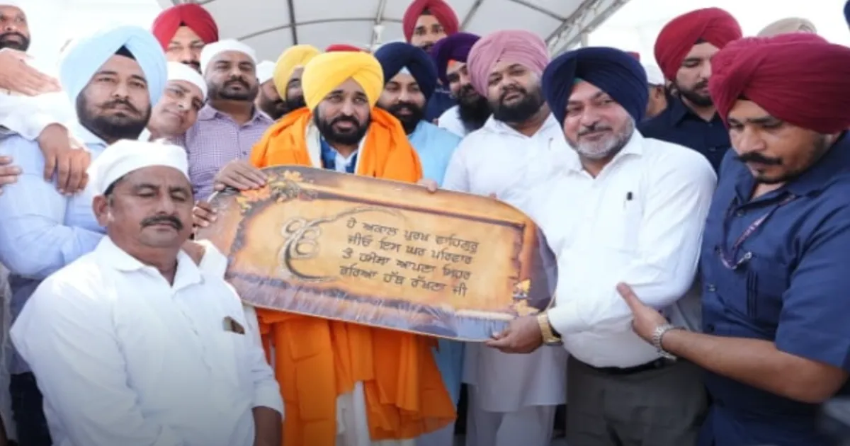 CM Mann Lays Foundation for Heritage Walkway in Anandpur Sahib, calls It a Divine Honor 