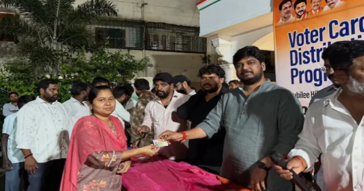 Congress Leader Booked for Allegedly Distributing Voter IDs in Jubilee Hills