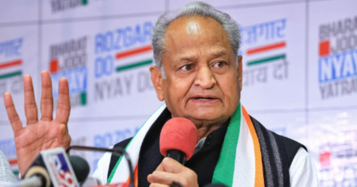Gehlot Accuses BJP of Letting Rajasthan Sink in Tragedy and Corruption