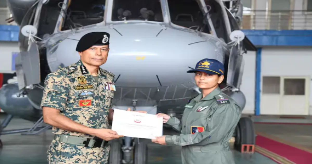 Inspector Bhawna Chaudhary Becomes BSF’s First Woman Flight Engineer