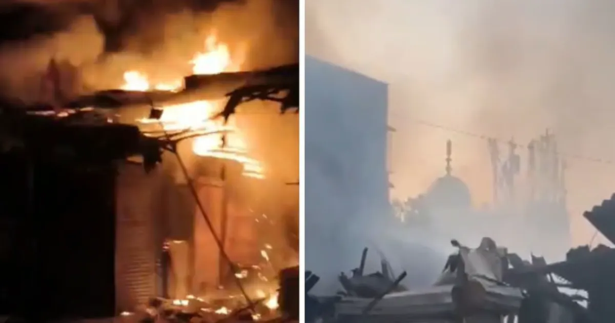 Mumbai Blaze Engulfs Kurla West Auto Shops, No Casualties Reported