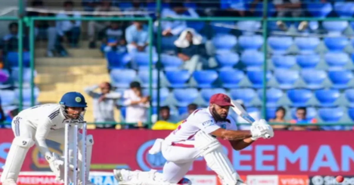 Campbell Smashes Century After Surviving Tricky Third-Umpire Call in Delhi Test