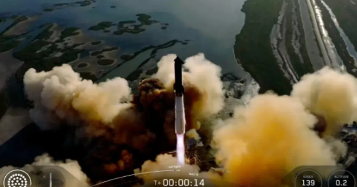 SpaceX’s Giant Starship Completes Successful Global Test, Splashing Down in Indian Ocean