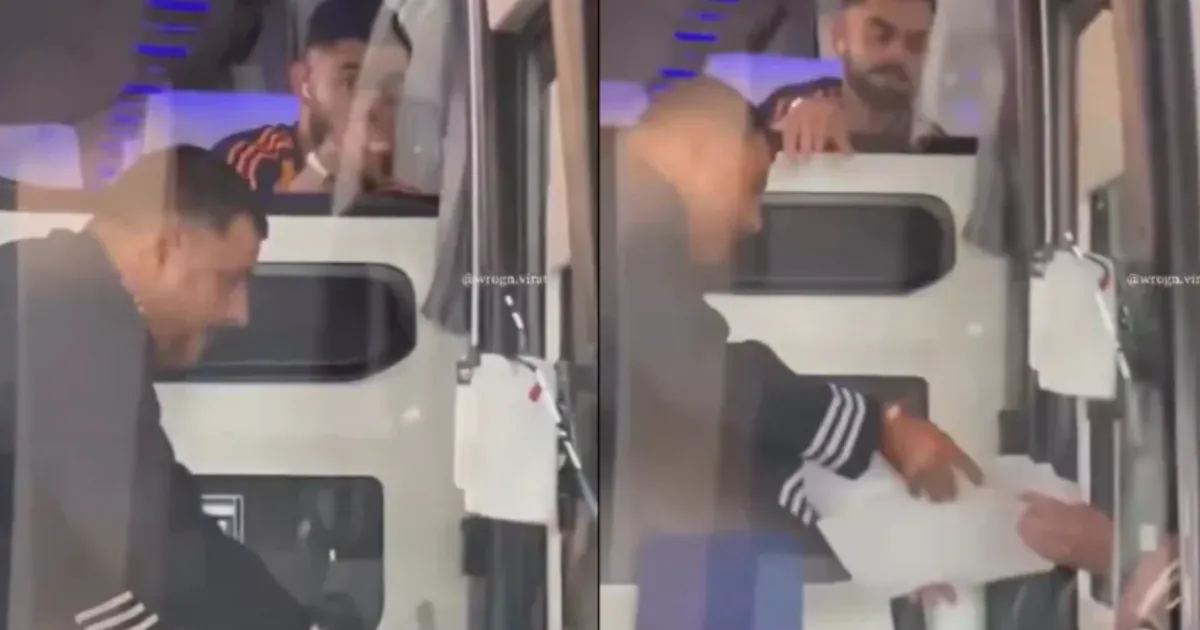 Virat Kohli Delights Fans with Thoughtful Poster-Signing Gesture at Delhi Airport